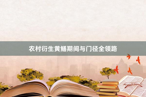 农村衍生黄鳝期间与门径全领路